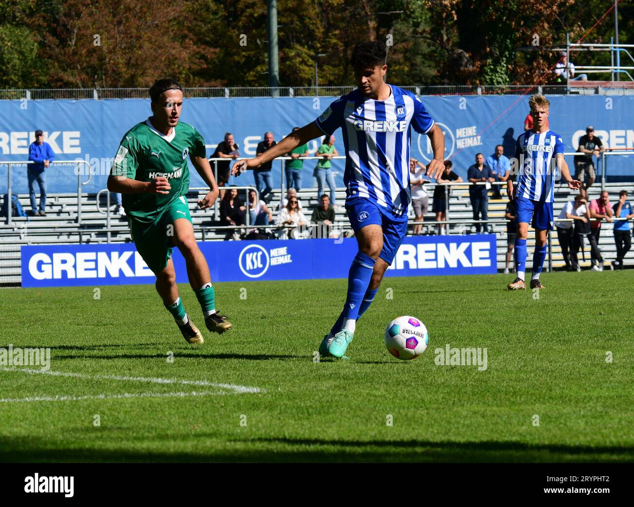 Karlsruher SC KSC U19 unterliegt der SpVgg Greuther Fürth Stockfoto