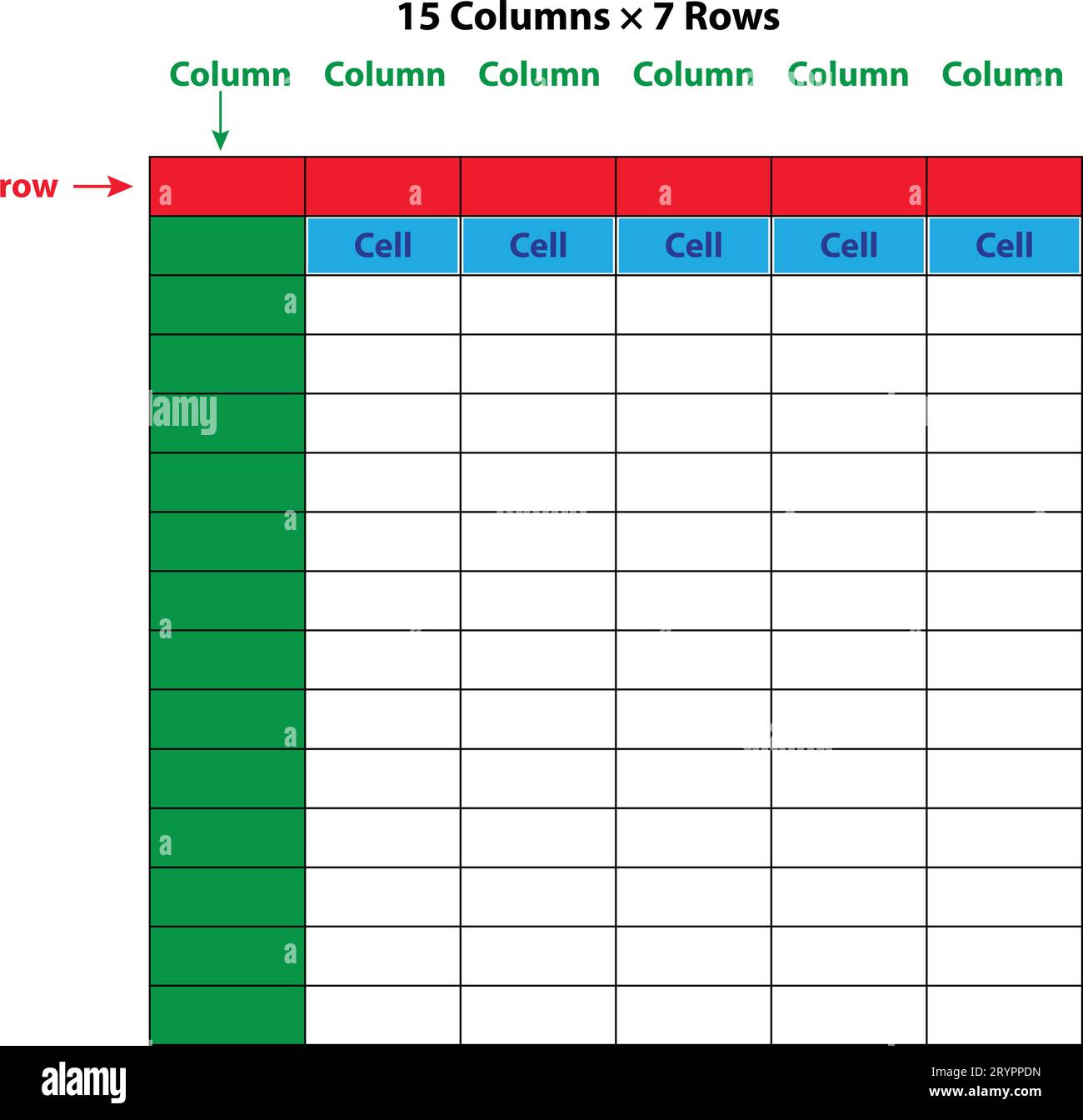 Tabellenlayout, 4 verschiedene rosafarbene Farben Tabellenformat, Vektor, kreatives Tabellenlayout Stock Vektor