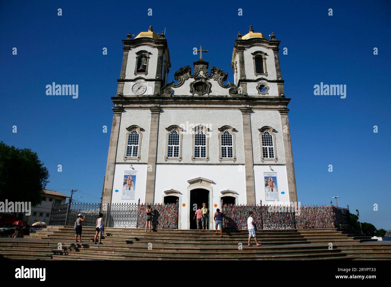 NS Igreja Bonfim Kirche, Salvador, Bahia, Brasilien. Stockfoto