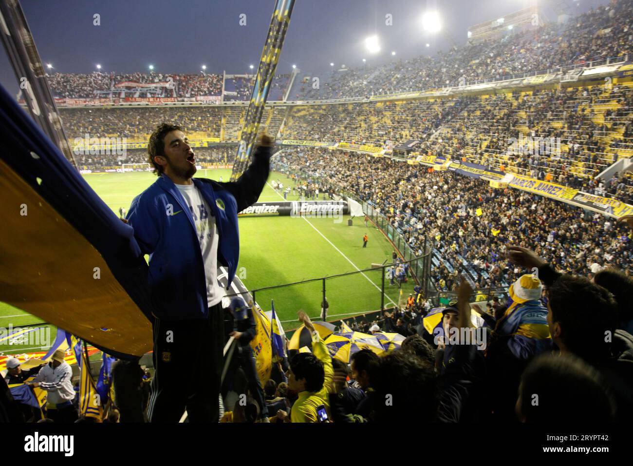 Fußballspiel in Buenos Aires. Stockfoto