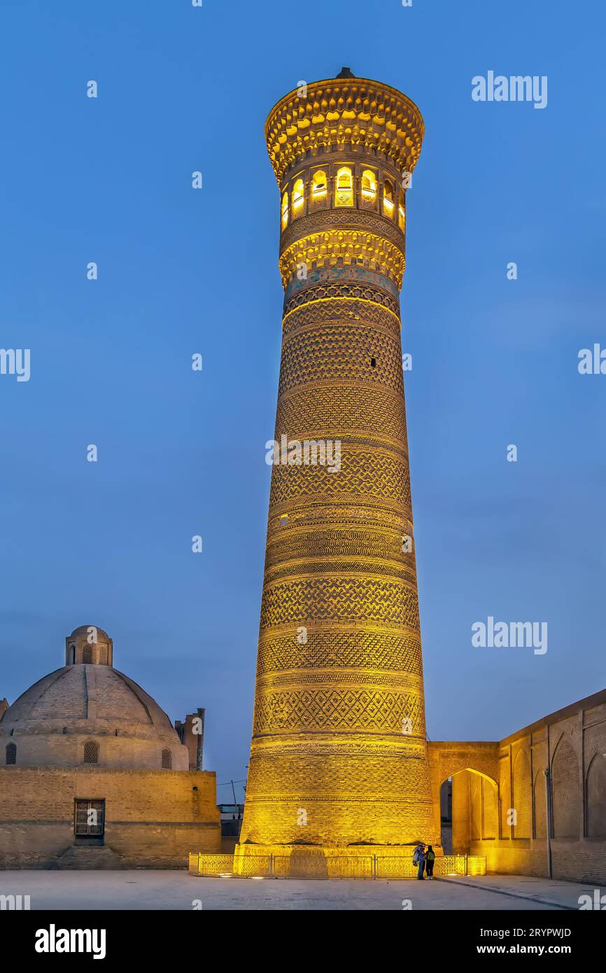 Kalan Minarett, Buchara, Usbekistan Stockfoto