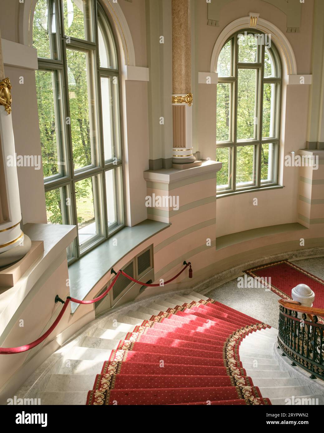 Innenarchitektur im Lettischen Nationalmuseum für Kunst, Riga, Lettland Stockfoto