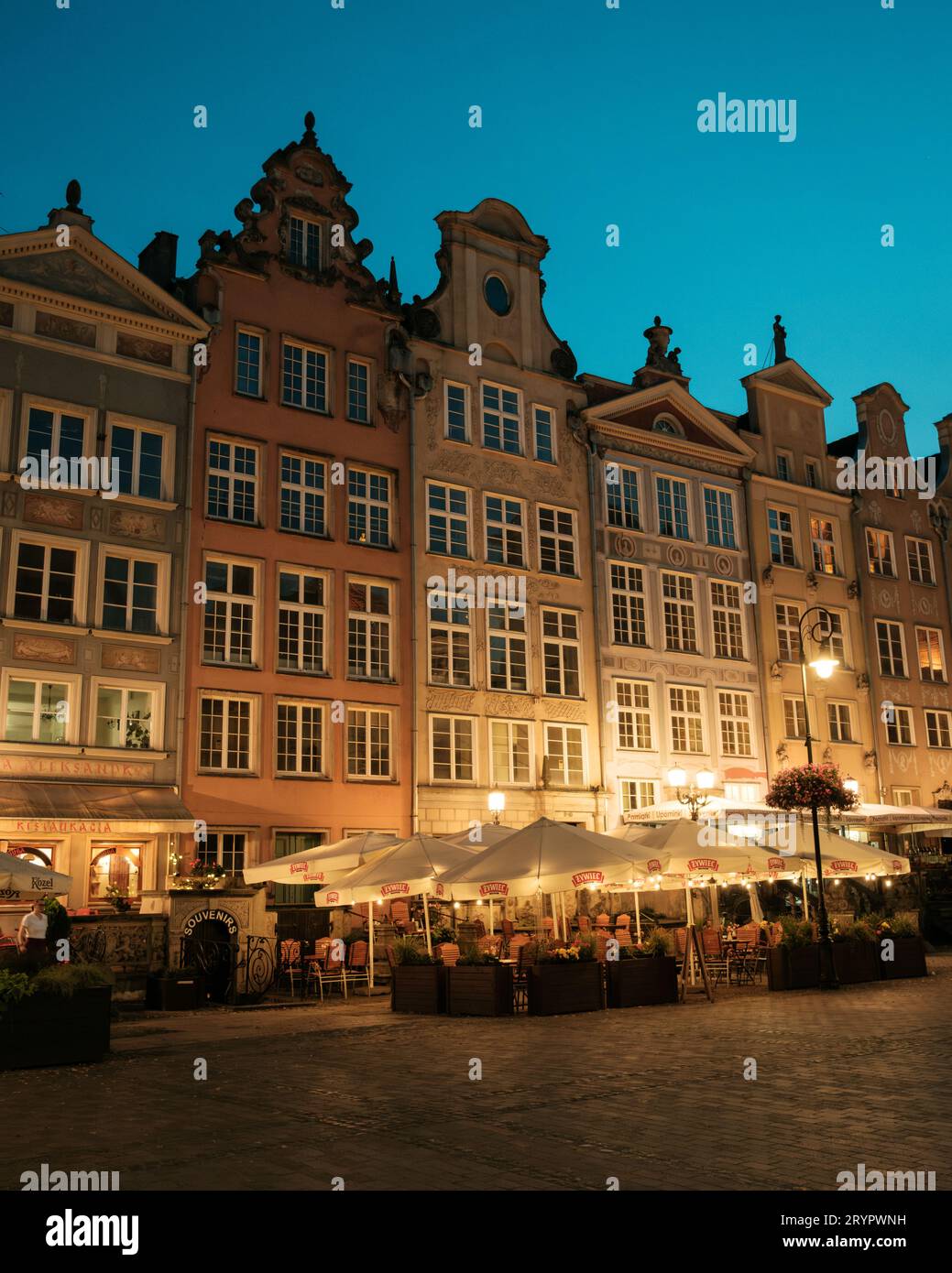 Wunderschöne Architektur in der Altstadt von Gdańsk, Polen Stockfoto