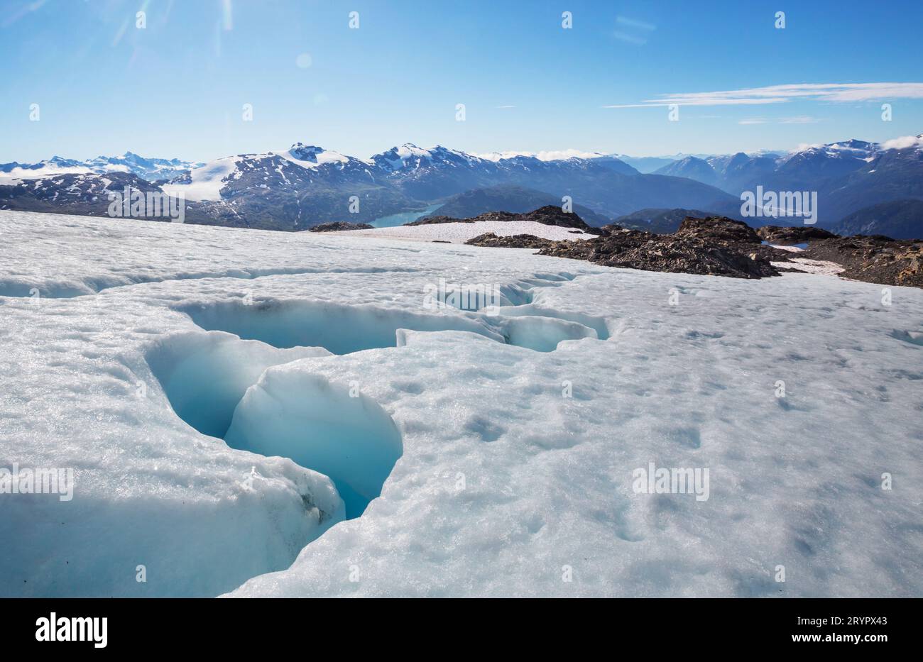 Gletscher in Kanada Stockfoto