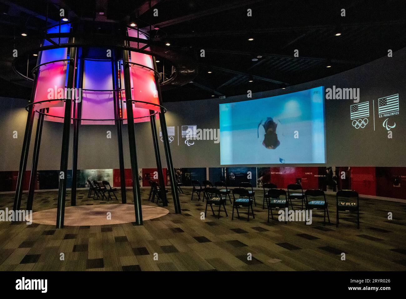 Ein Trainingskomplex für Athleten in Colorado Springs, Colorado Stockfoto
