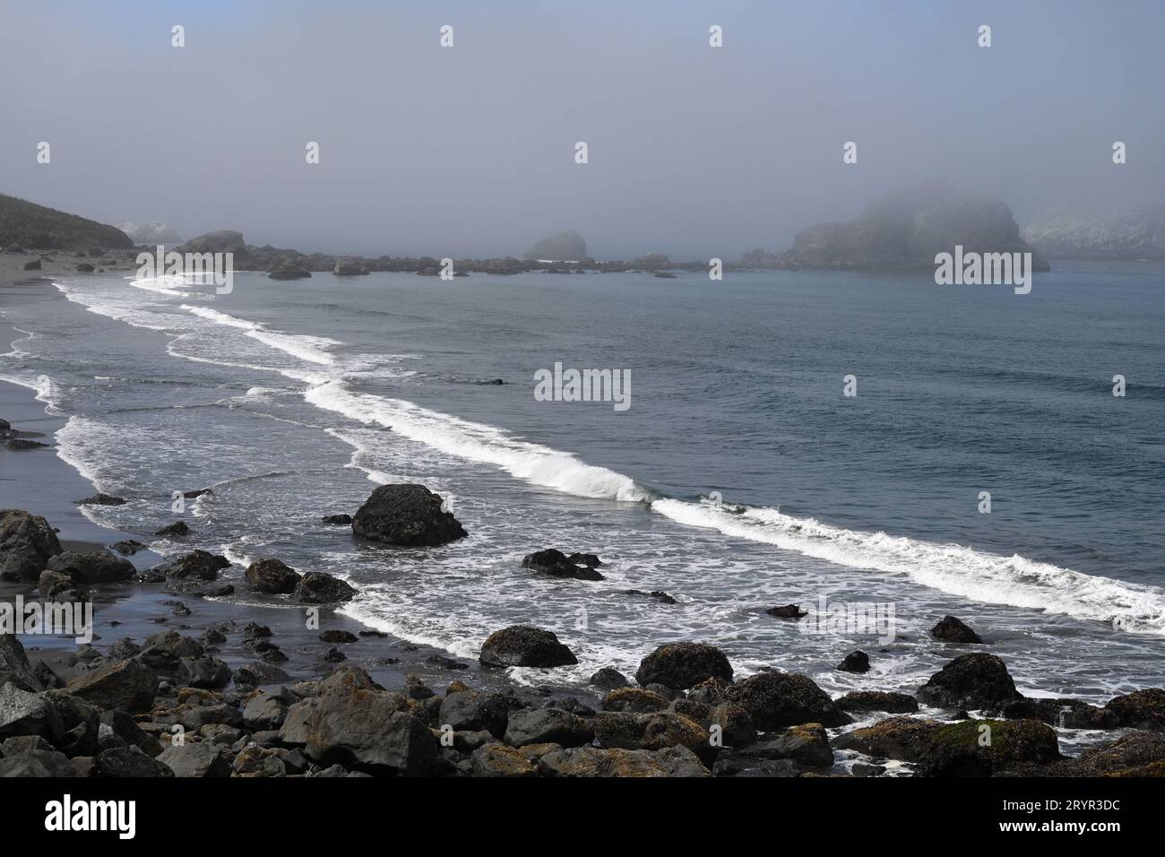 Coastal California, auch bekannt als die kalifornische Küste und die Golden Coast. Küstenregionen des Bundesstaates Calif Stockfoto
