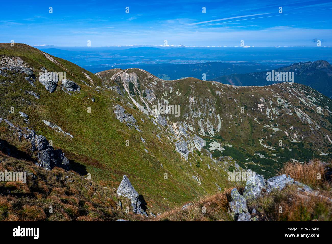 Rohace, Westtatra. Blick auf den Berg Brestova. Stockfoto