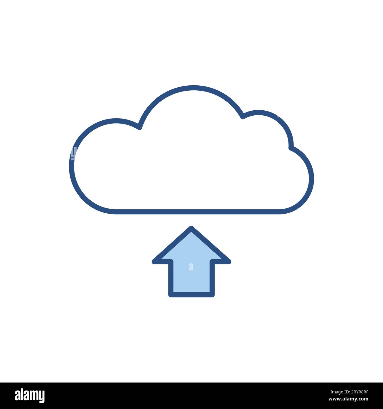 Vektorsymbol für Cloud-Speicher Stock Vektor