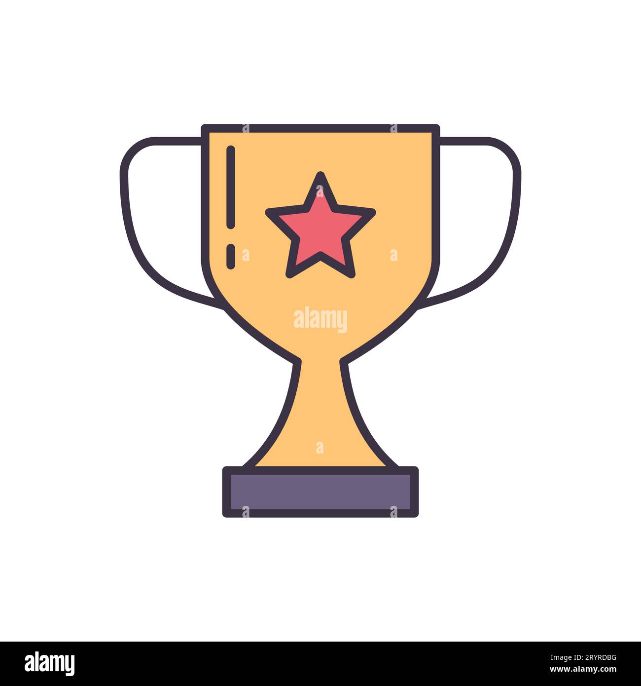 Vektorsymbol zum Winner Cup Stock Vektor