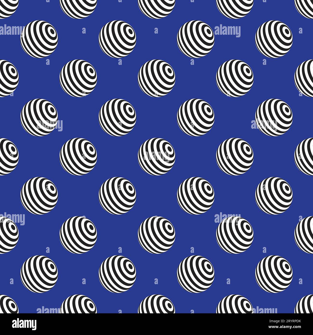 Hintergrundmuster für 3D-Bälle. Vektorabbildung. Kugel oder Kugel, Formen. Hintergrund, Muster, Textur. Dekorativ. Verwendung von Stoff, Mode, Hochzeit Stock Vektor