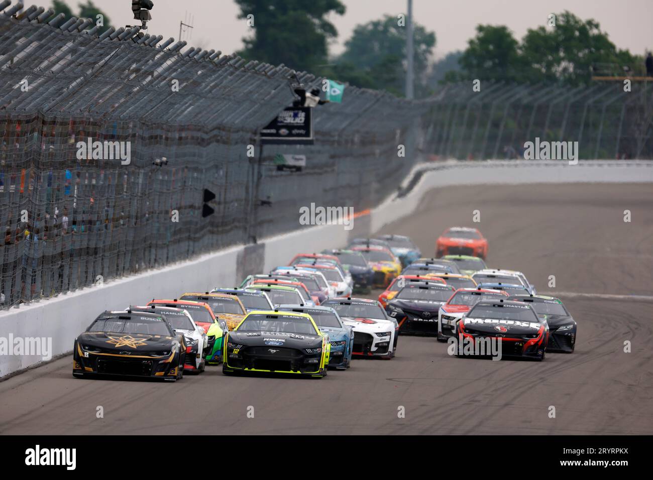 NASCAR Cup Series: Juni 04 Genießen Sie Illinois 300 präsentiert von TicketSmarter Stockfoto