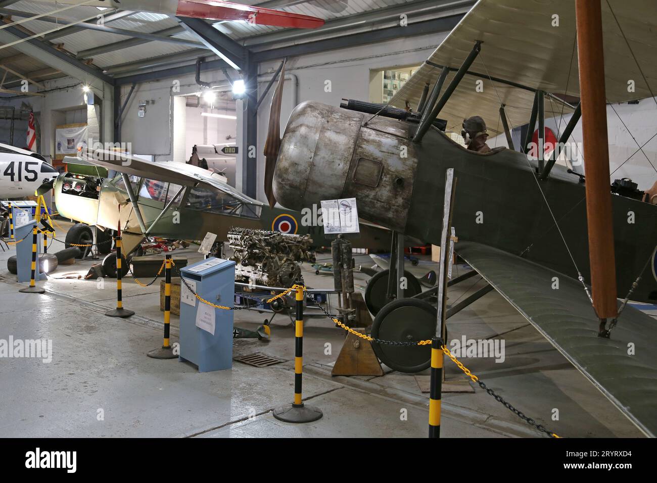 Sopwith Strutter (Nachbau), RAF Manston History Museum, Manston, Ramsgate, Isle of Thanet, Kent, England, Großbritannien, Großbritannien, Europa Stockfoto
