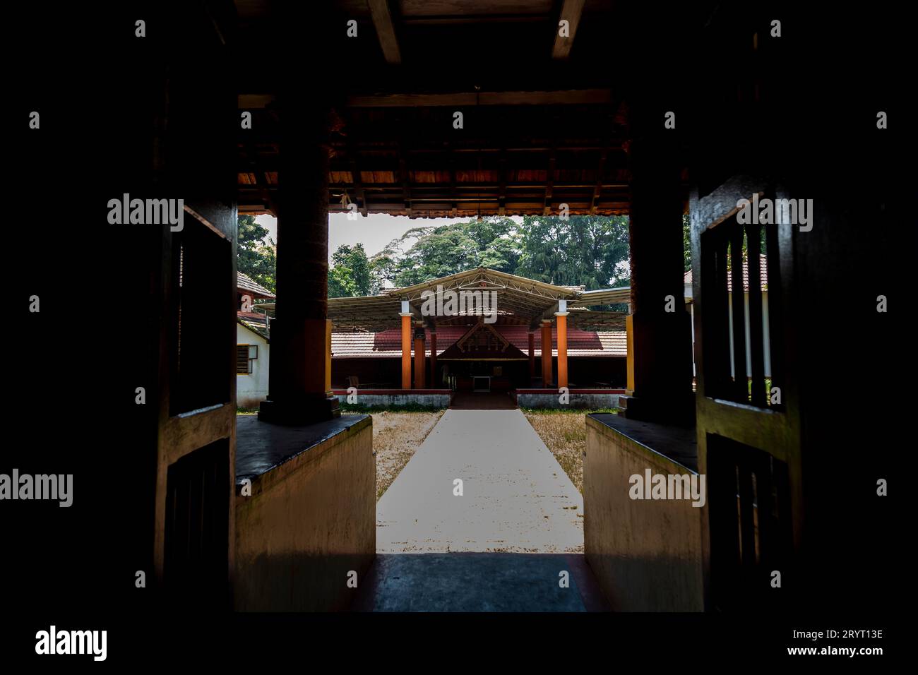 Traditionelle Kerala Tempel aus dem Bezirk Kannur. Stockfoto