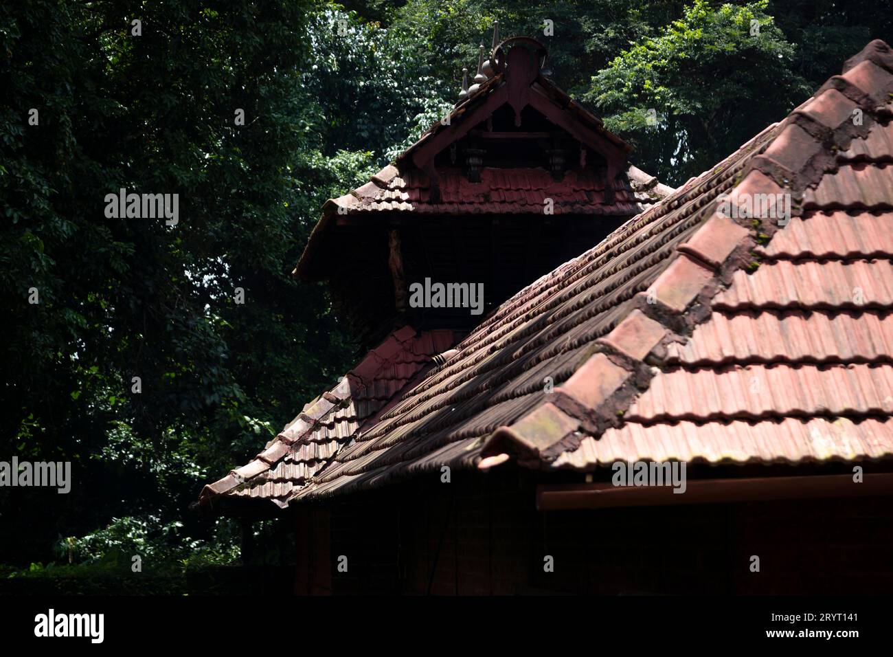 Traditionelle Kerala Tempel aus dem Bezirk Kannur. Stockfoto