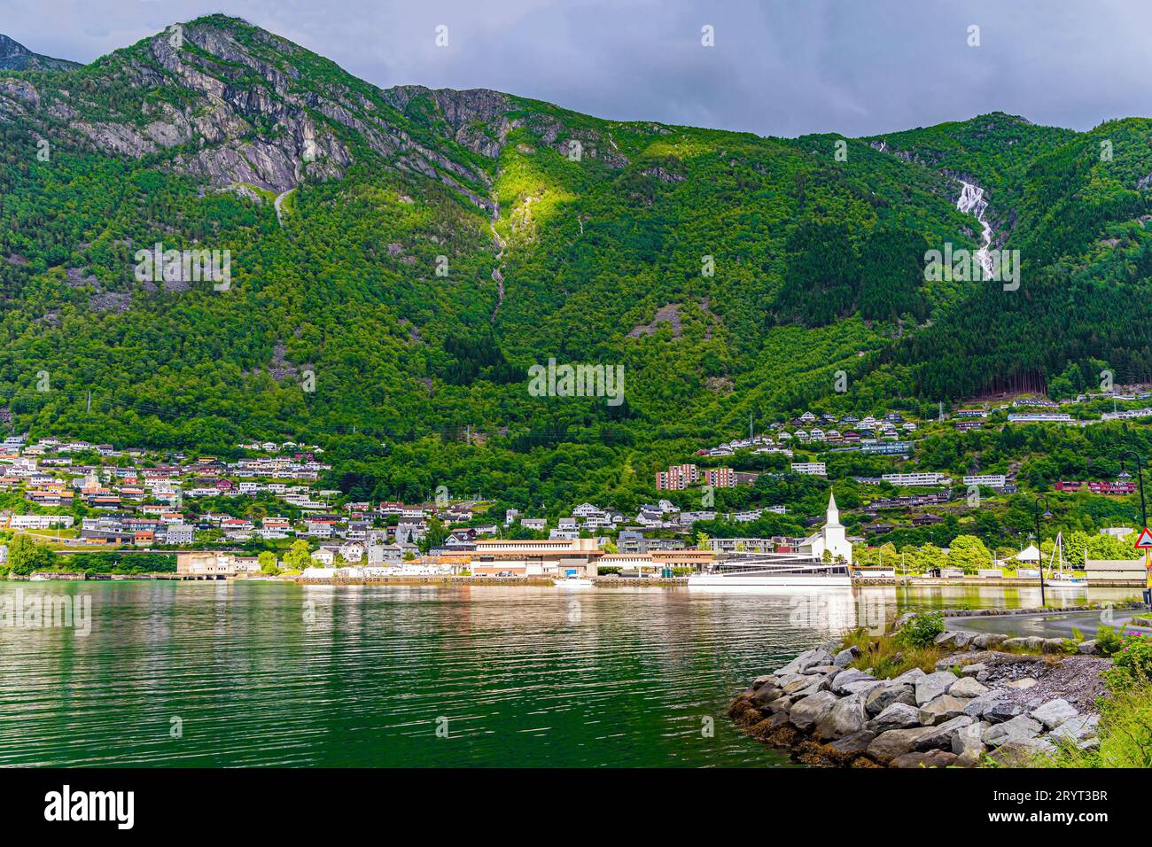 Herrlicher Fjord Stockfoto