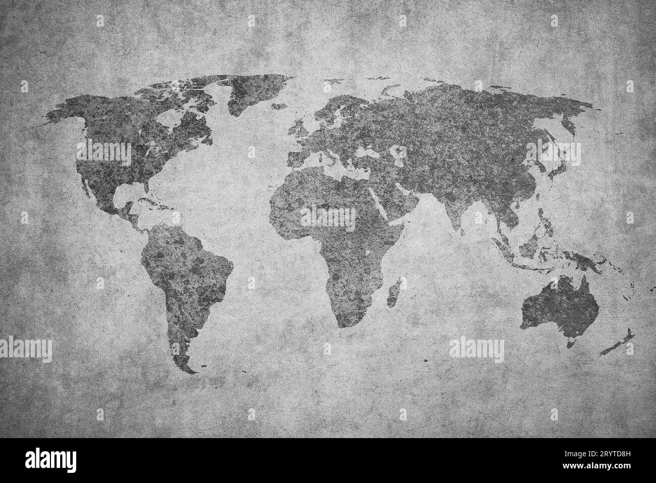 Vintage Karte der Welt Stockfoto