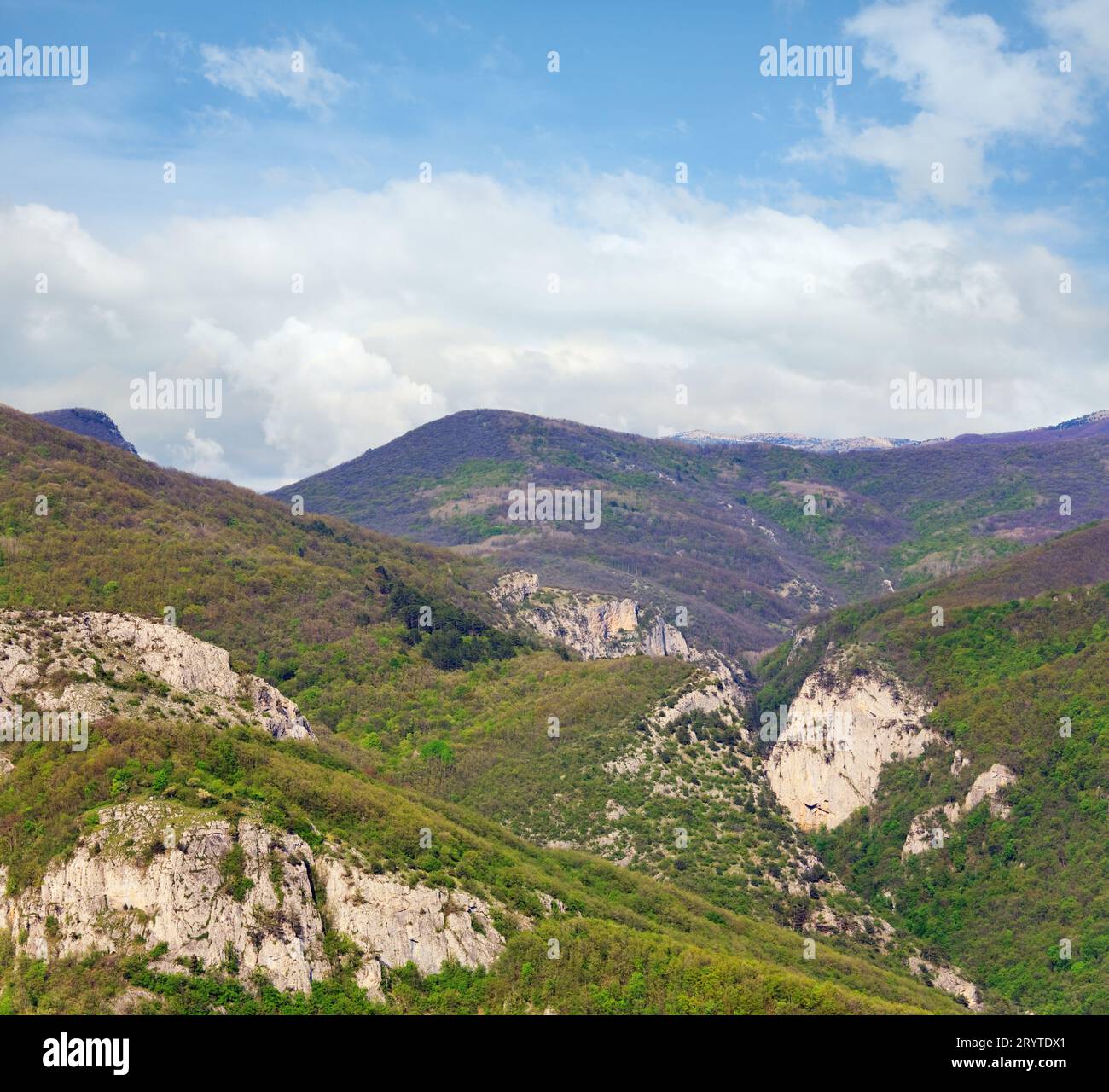 Sommer Krim Berglandschaft (Ukraine). Große Krim Canyon Stockfoto