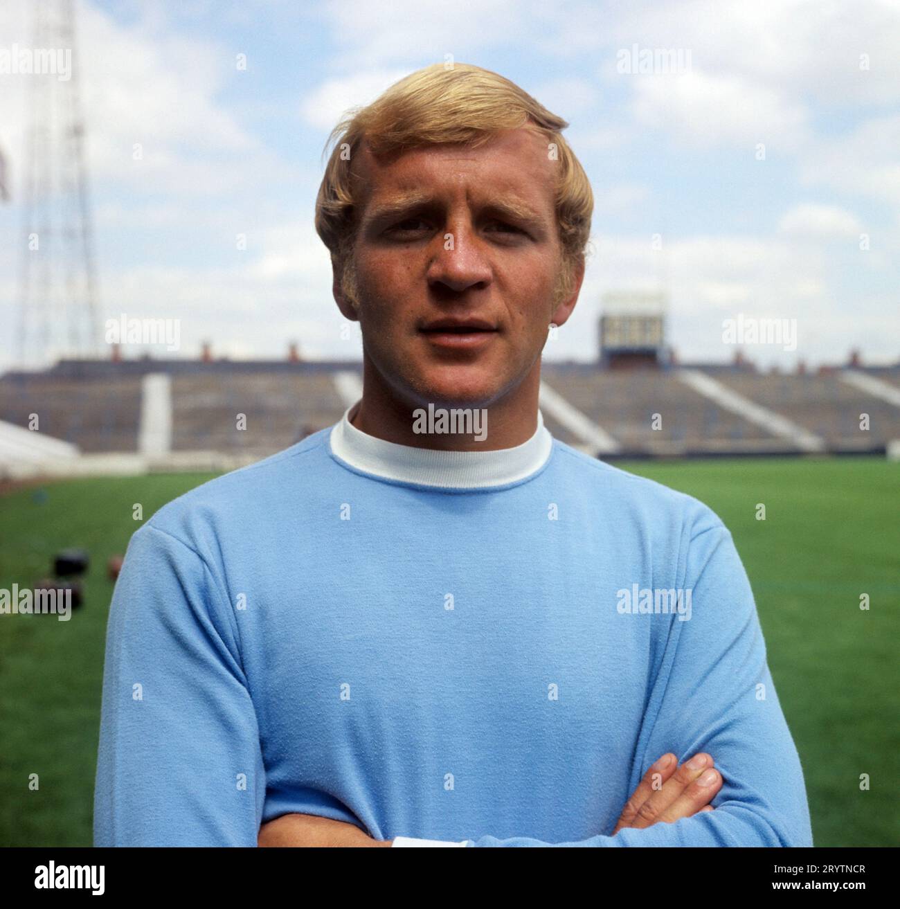 Dateifoto vom 01.07.1969 von Francis Lee, Manchester City. Der ehemalige Manchester City-Spieler und Vorsitzende Francis Lee ist im Alter von 79 Jahren gestorben, teilte der Verein mit. Ausgabedatum: Montag, 2. Oktober 2023. Stockfoto