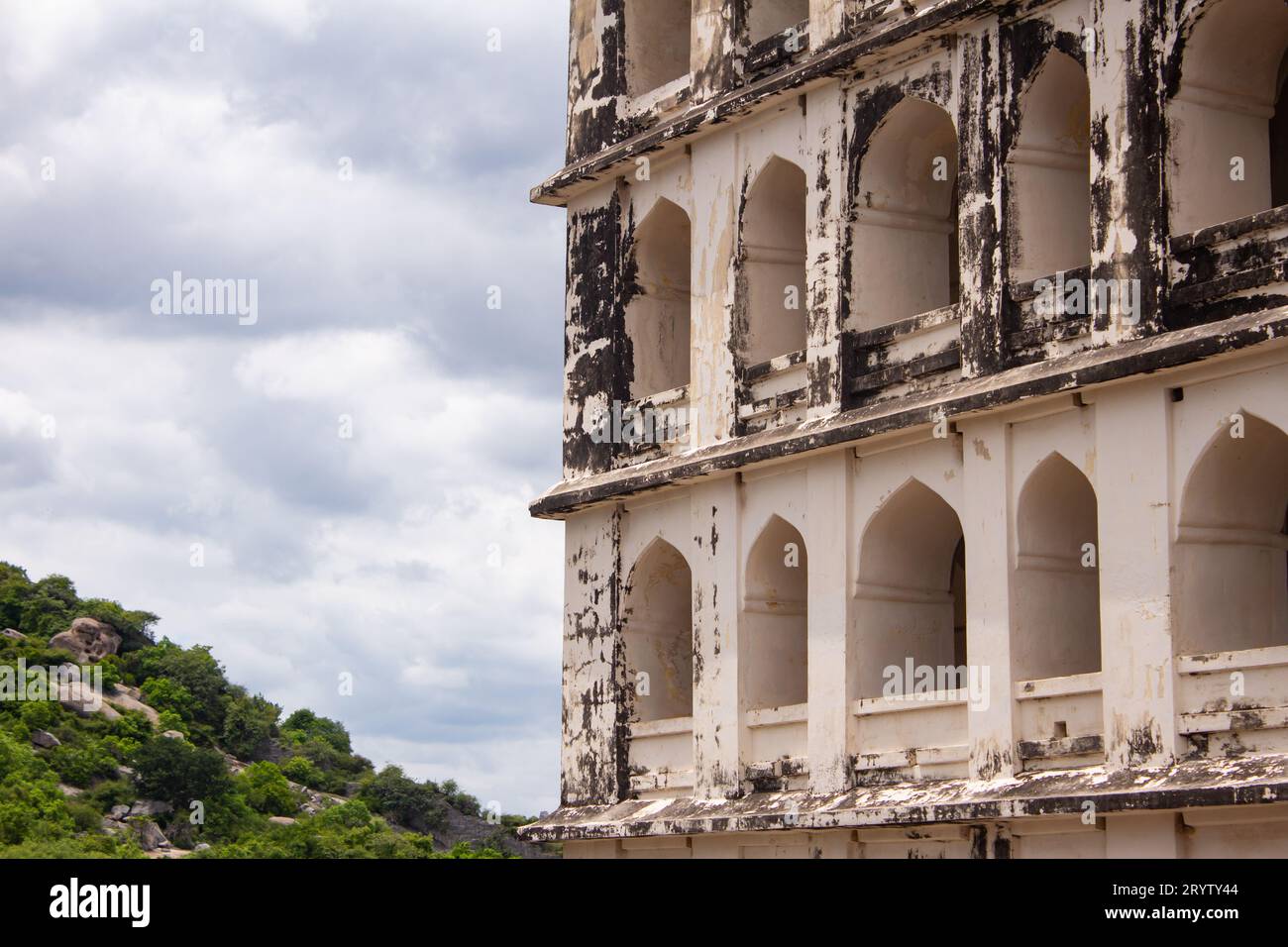 Kalyana Mahal (Heiratshalle) Komplex im Gingee Fort, Villupuram Bezirk, Tamil Nadu, Indien Stockfoto