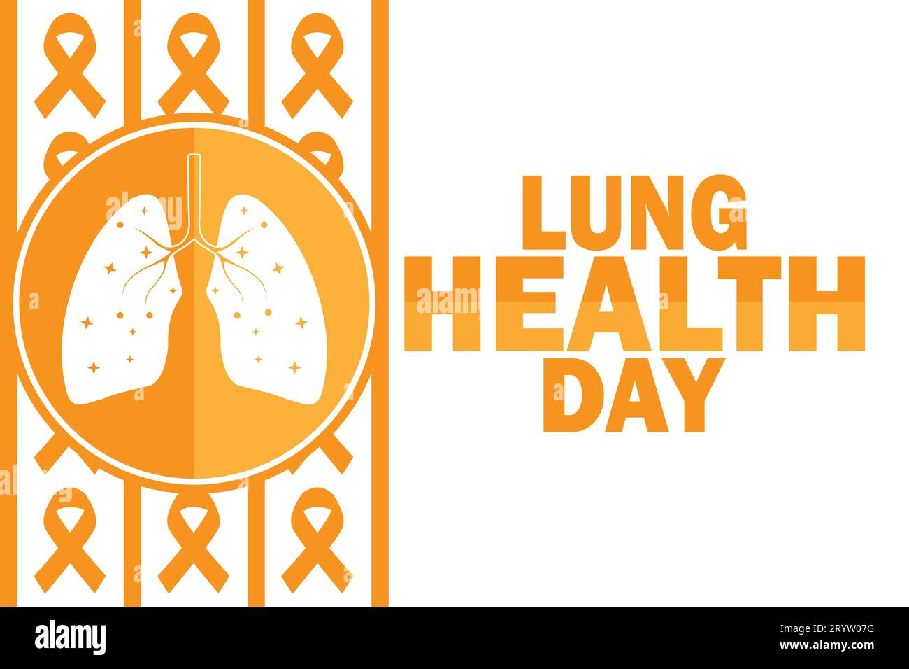 Tag Der Lungengesundheit. Vektorabbildung. Geeignet für Grußkarten, Poster und Banner. Stock Vektor