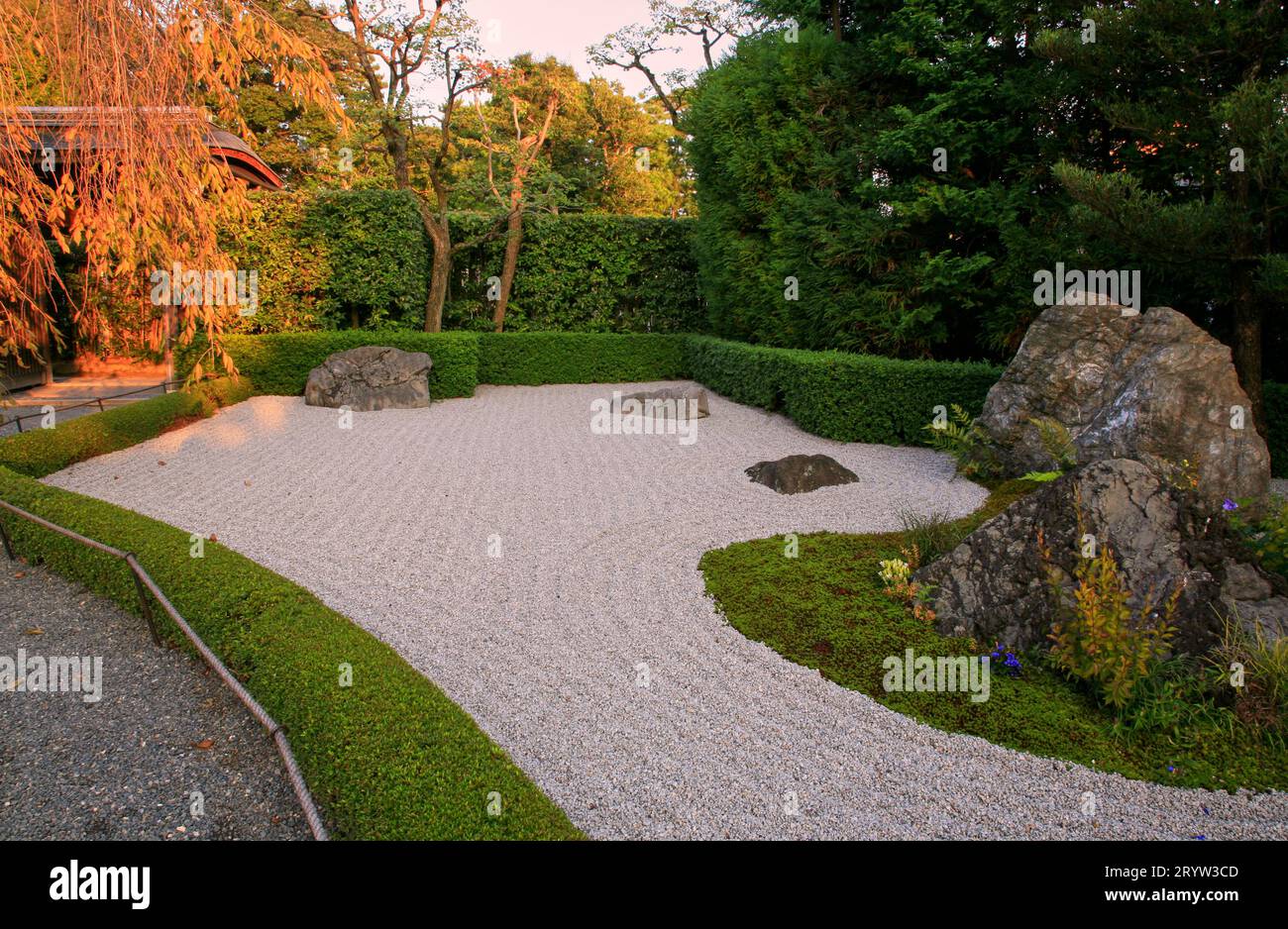 Der Steingarten des Taizo-in-Tempels. Kyoto. Japan Stockfoto