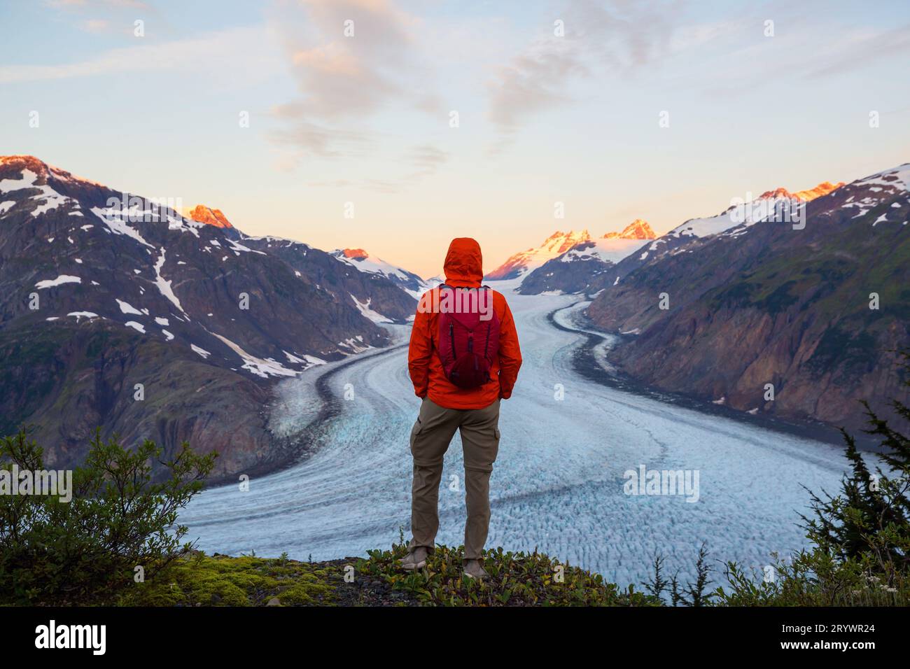 Der Salmon Glacier in der kanadischen Provinz British Columbia, Kanada Stockfoto