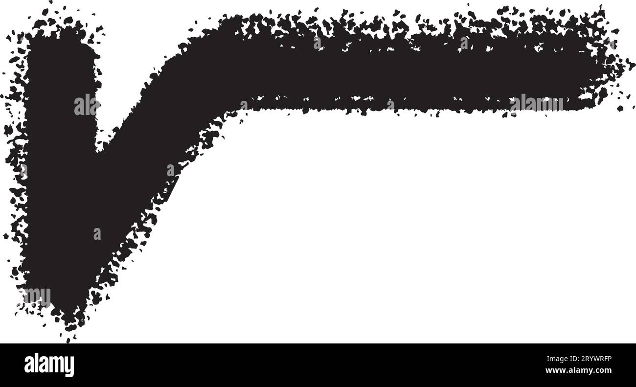 Quadratwurzelsymbol für den Grunge-Pinsel. Stock Vektor