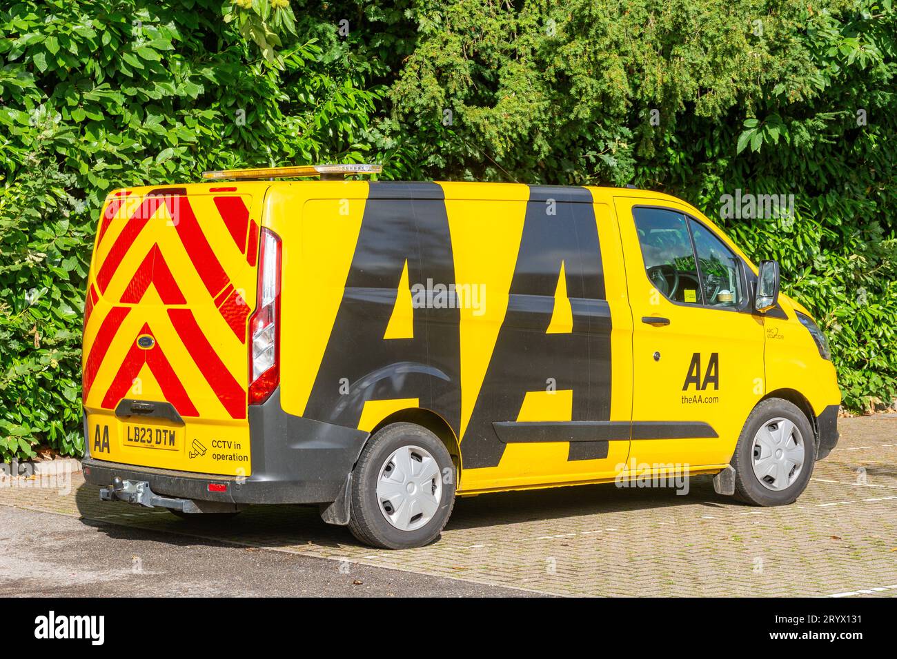 Auto Association Pannenwagen parkt auf Parkplatz, Tonbridge Road, Pembury, Kent, England, Vereinigtes Königreich Stockfoto
