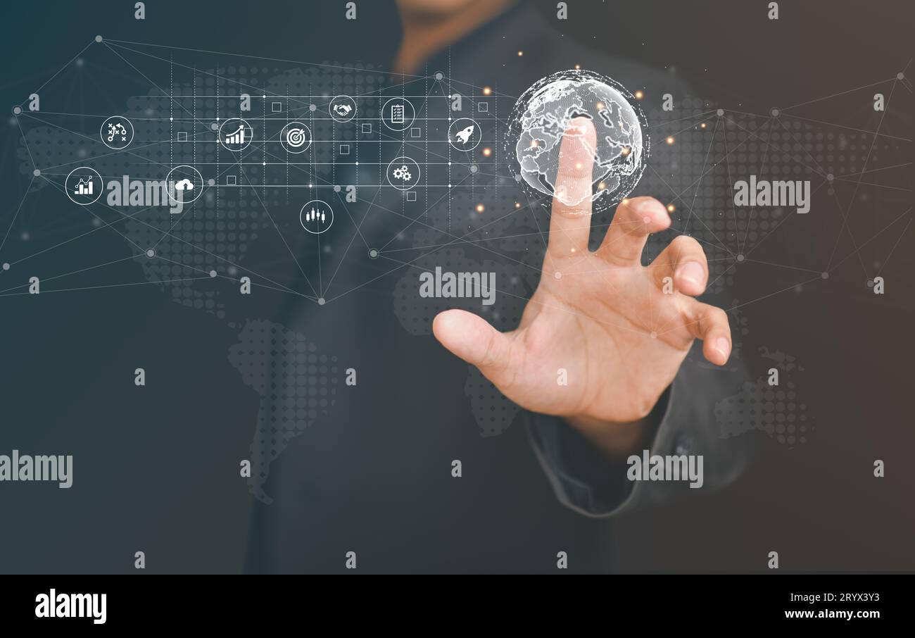 Cloud-Computertechnologie.Internet der Dinge Stockfoto