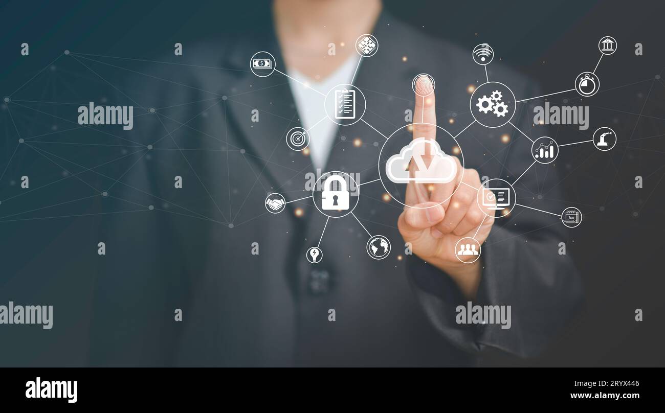 Cloud-Computertechnologie.Internet der Dinge Stockfoto