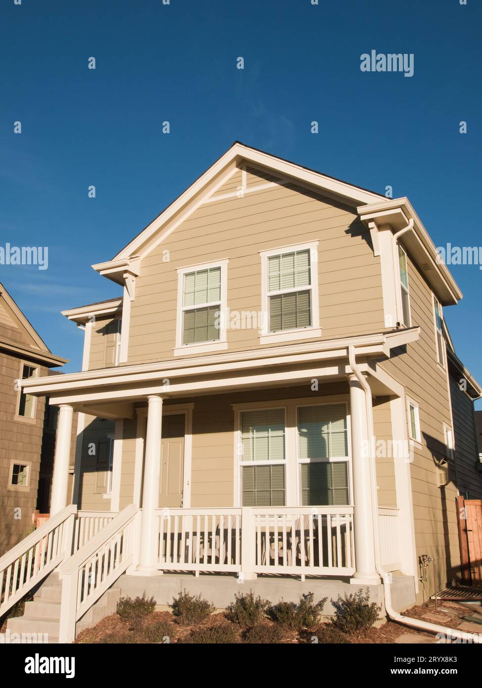 Neues Haus Stockfoto