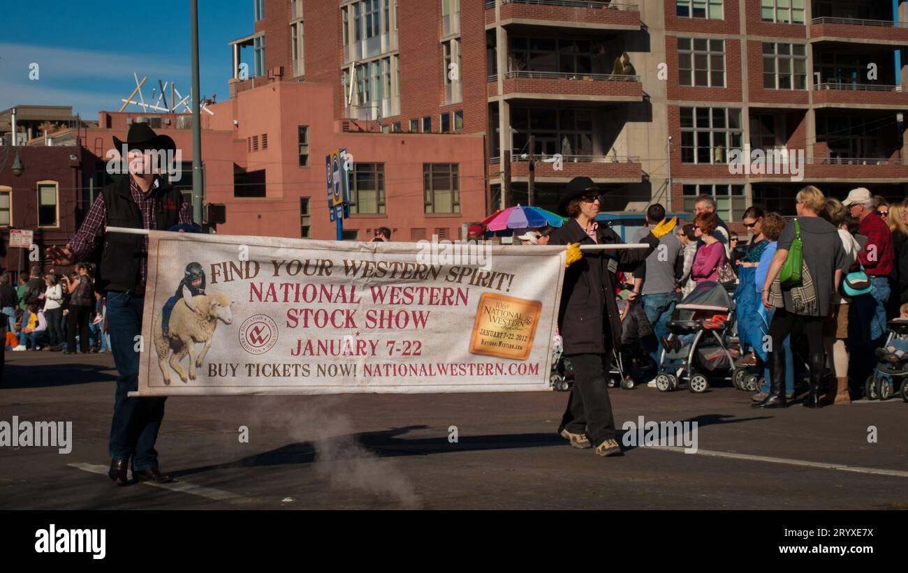 Western Stock Show Parade Stockfoto