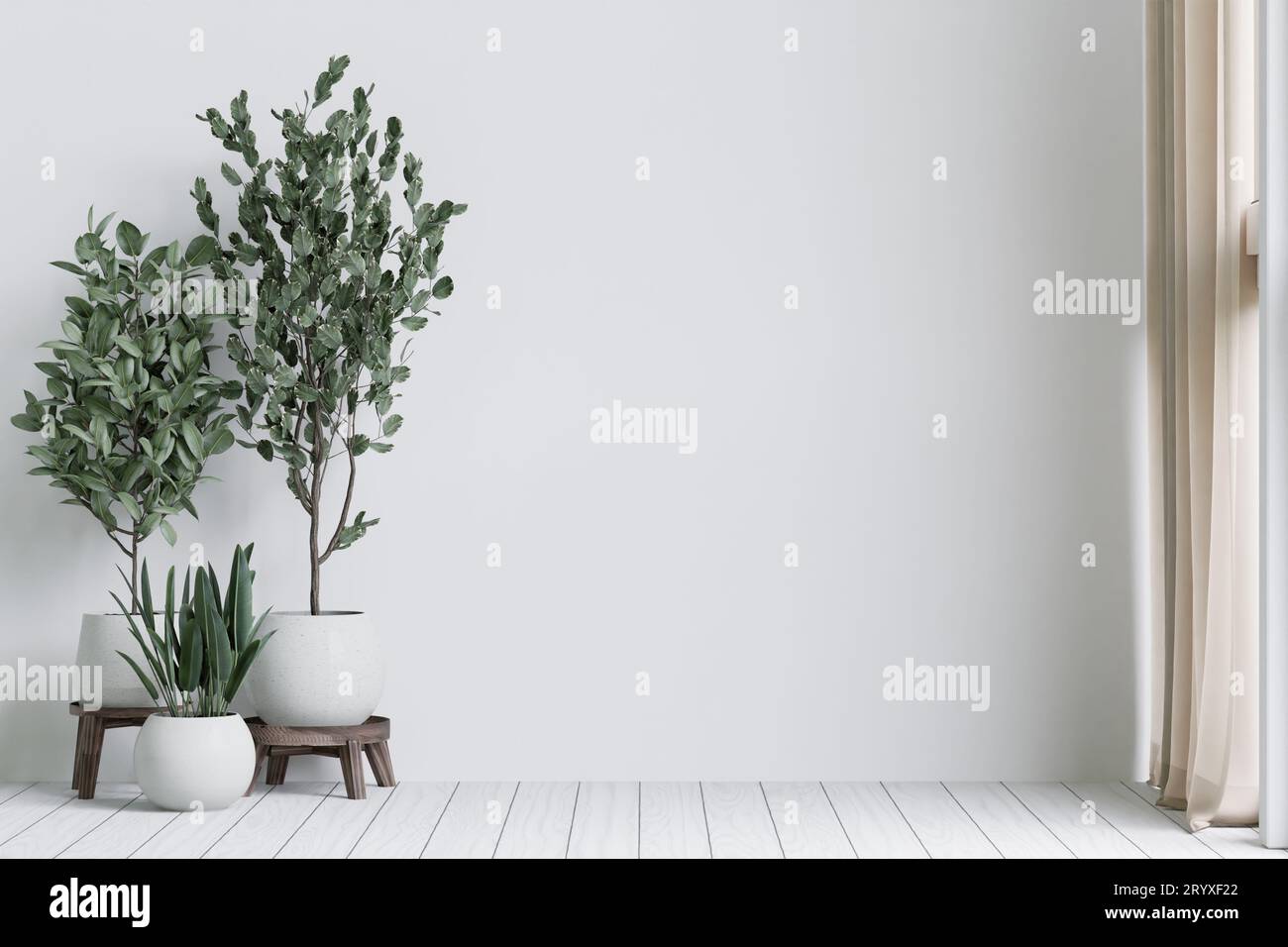 Großes weißes Living room.interior Design Stockfoto