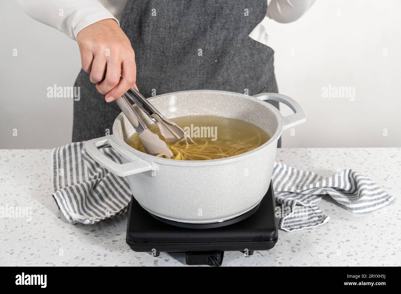 Linguine Pasta Stockfoto