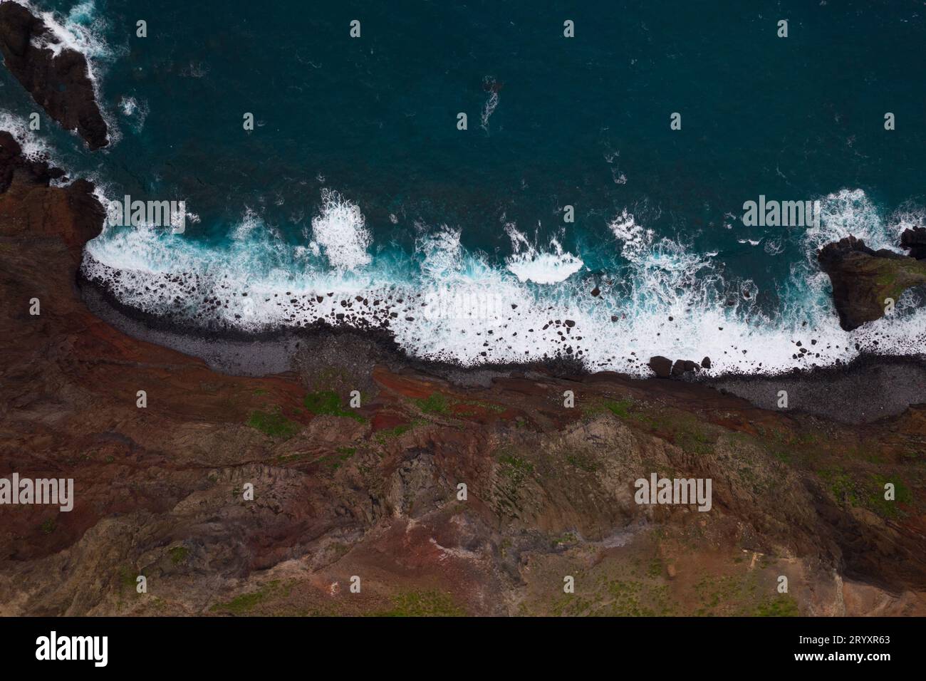 Bild des östlichen Teils der Insel Madeira Stockfoto