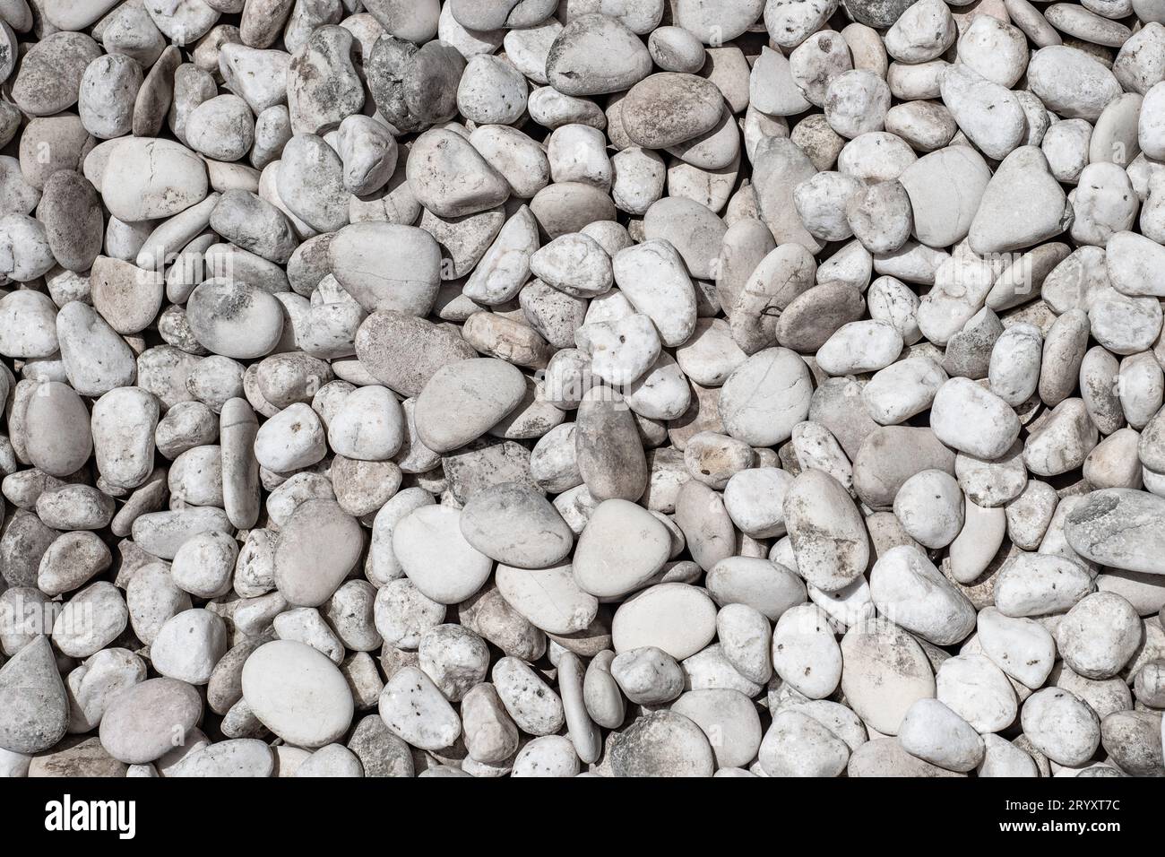 Seesteine. Hochauflösender Hintergrund von Kieseln. Stockfoto