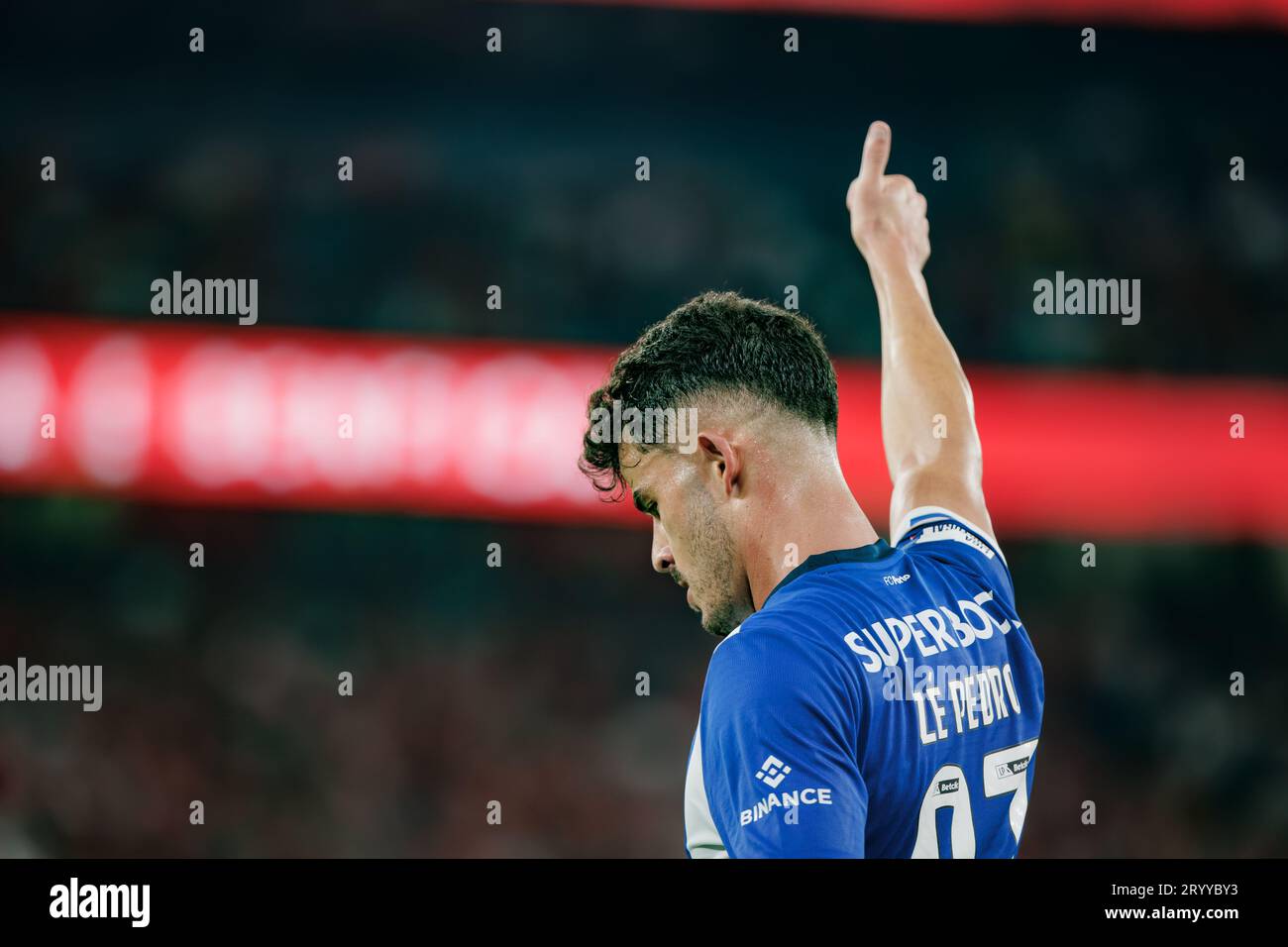 ZE Pedro während des Spiels der Liga Portugal Betclic 23/24 zwischen SL