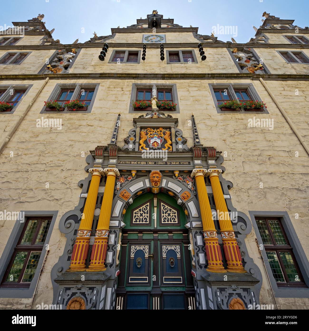 Rathaus im Stil der Weserrenaissance, Hannoversch Muenden, Niedersachsen, Deutschland, Europa Stockfoto