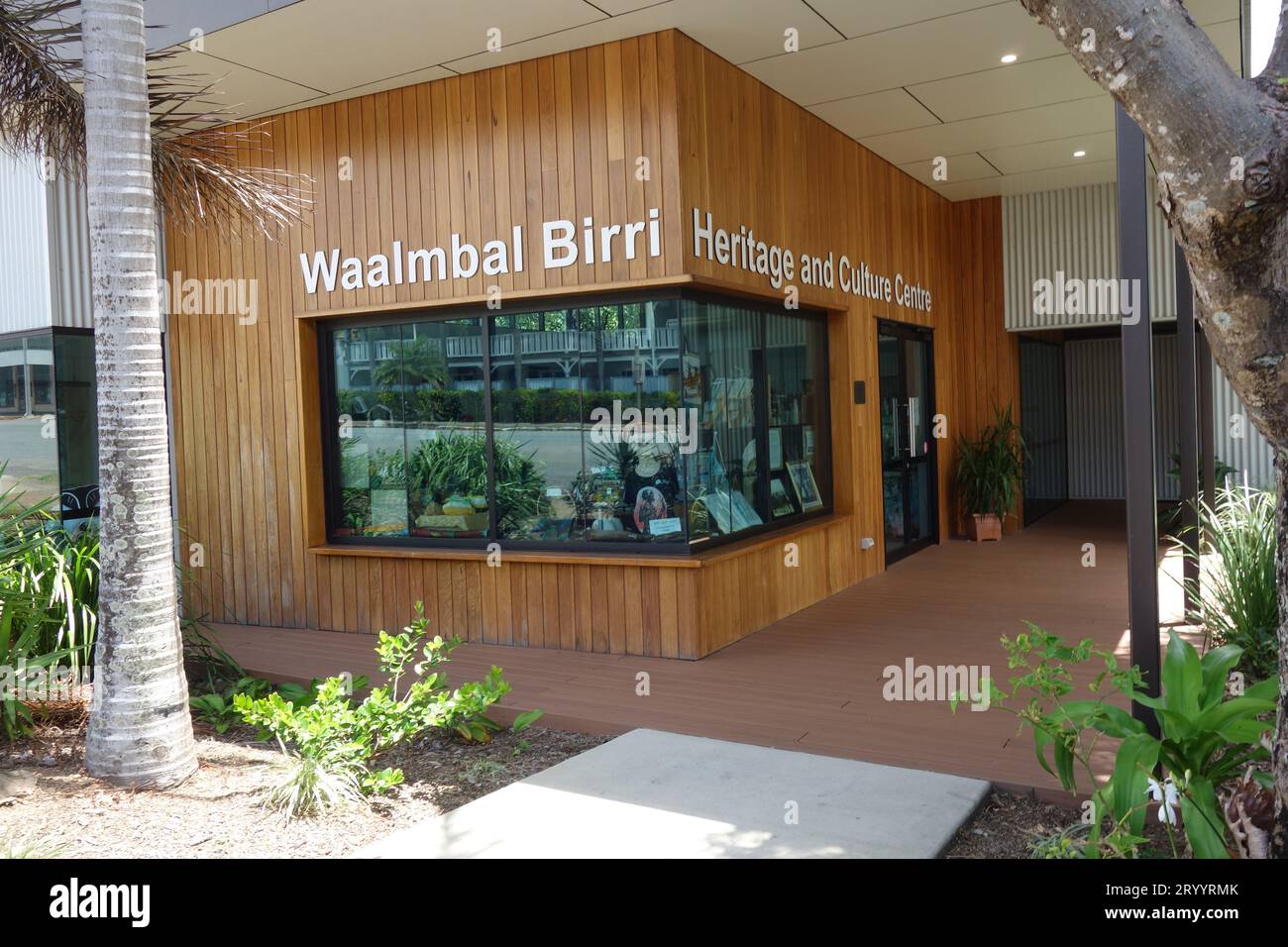 Waalmbal Birri Heritage and Cultural Centre, Cooktown, Queensland, Australien. Keine PR Stockfoto