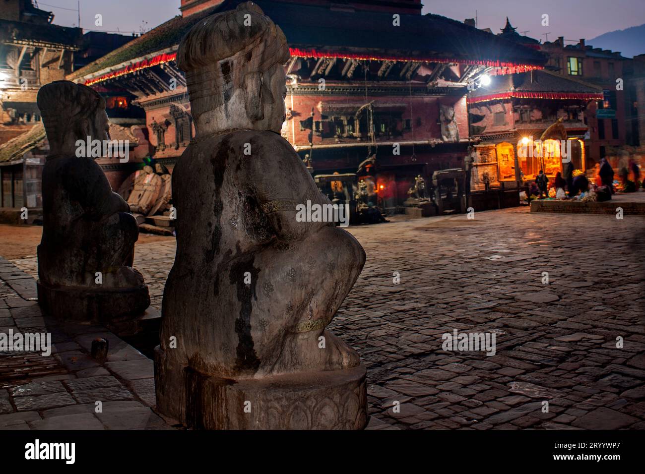 Kathmandu Valley Nepal, Bhaktapur ein Weltkulturerbe. Stockfoto