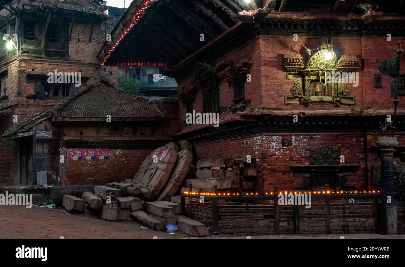 Kathmandu Valley Nepal, Bhaktapur ein Weltkulturerbe. Stockfoto
