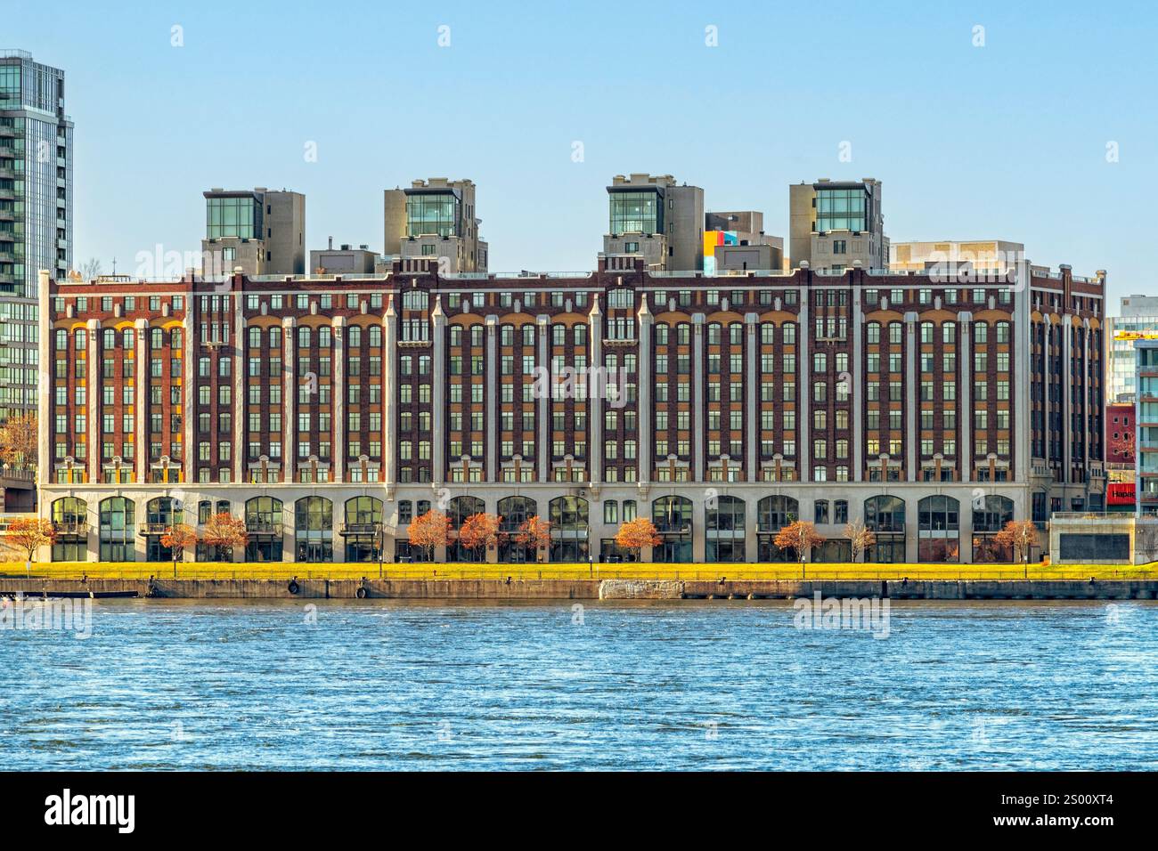 Residence Condos - Uferpromenade Montreal Stockfoto