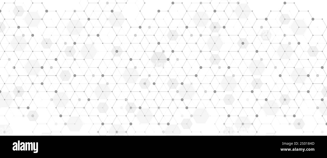 Molekulare abstrakte Struktur und genetische DNA. Gesundheitsfürsorge und medizinische Hintergrundkonzepte. Wissenschaftliche Forschung. Wellenfluss Stock Vektor