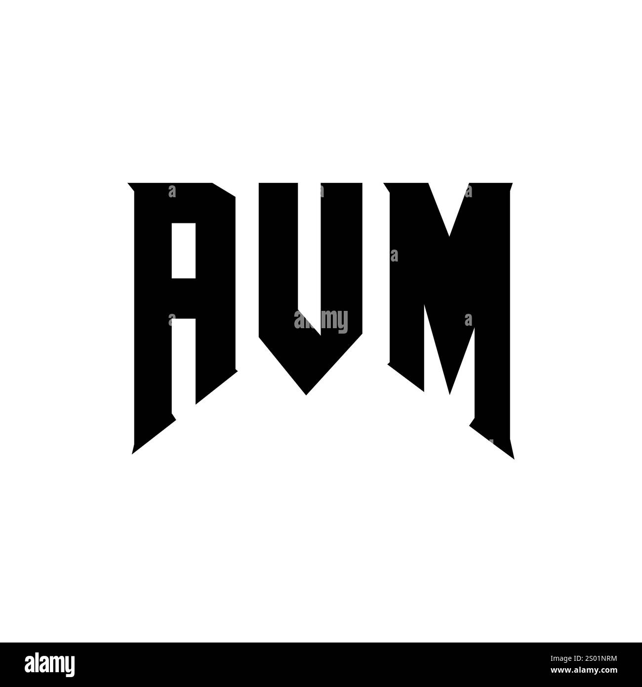 AVM-Letter-Logo für Technologieunternehmen. Schwarz-weiße Farbkombination mit AVM-Logo. AVM-Logo, AVM-Vektor, AVM-Design, AVM-Symbol, AVM-Alph Stock Vektor