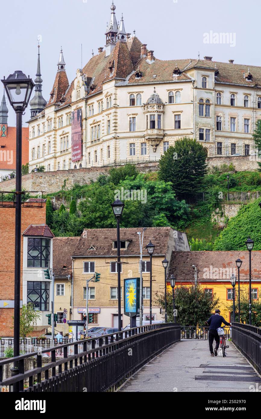 SIGHISOARA (RUMÄNIEN) - das historische Zentrum von Sighișoara, ein UNESCO-Weltkulturerbe in Siebenbürgen, Rumänien, ist ein atemberaubendes mittelalterliches Juwel. Stockfoto