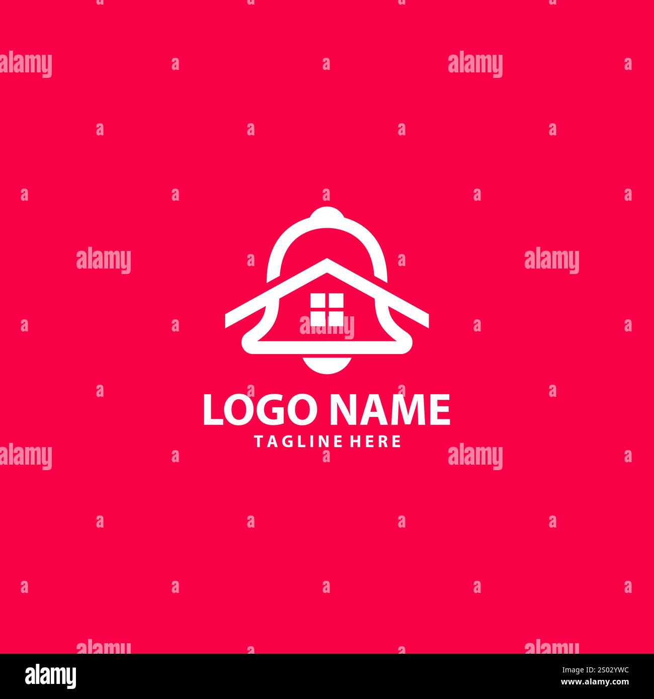 Home Glocke Logo Design Vektor Stock Vektor