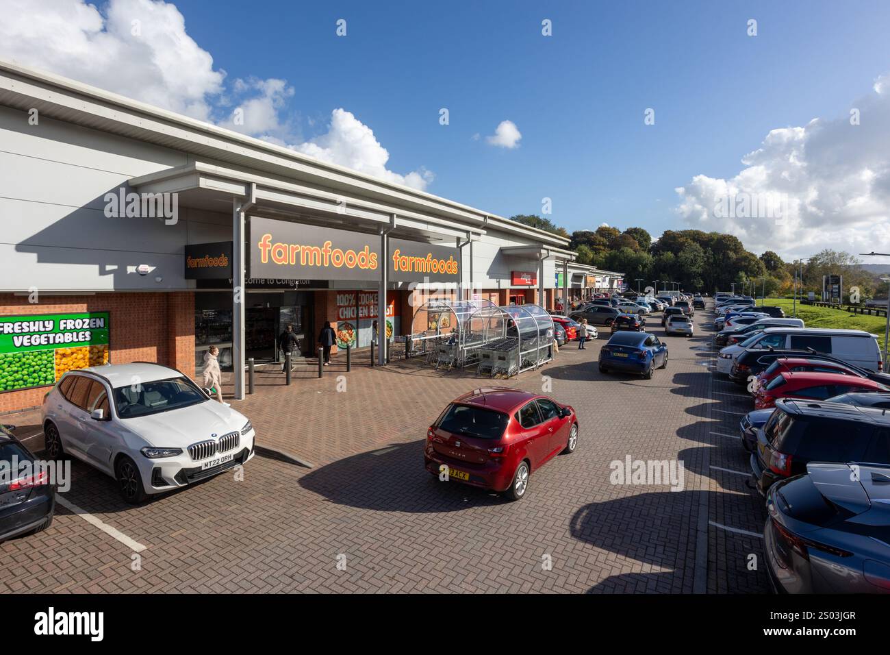 Congleton Retail Park Stockfoto