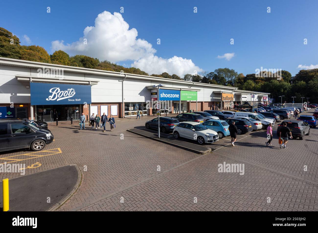 Congleton Retail Park Stockfoto