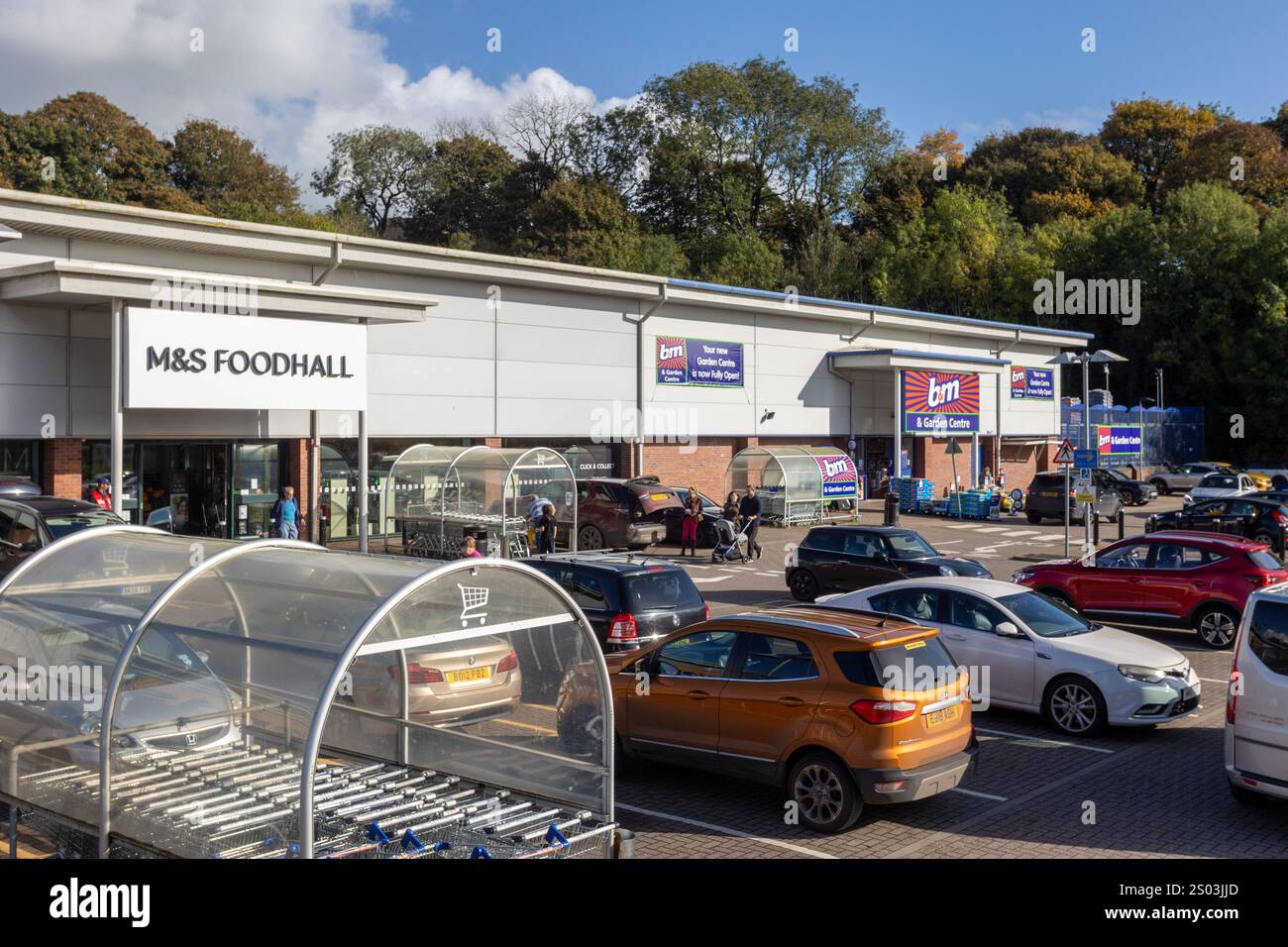 Congleton Retail Park Stockfoto