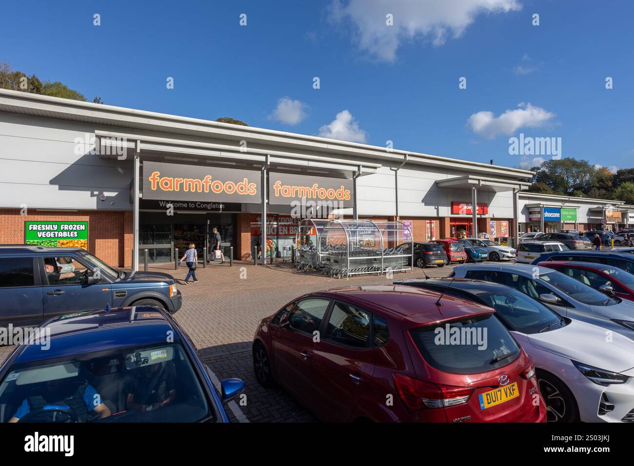 Congleton Retail Park Stockfoto
